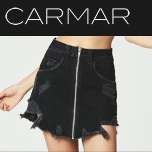 LF Carmar Denim Zipper Skirt